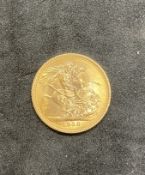 Coins/Numismatics: Elizabeth II 1968 Gold Sovereign.