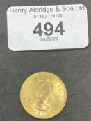 Coins/Numismatics: Elizabeth II 1966 Gold Sovereign.