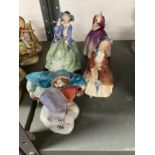 Royal Doulton figurines to include Winter HN2088 designed by M. Davis marked Royal Doulton trademark