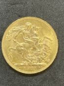 Coins/Numismatics: George V 1911 Gold Sovereign.