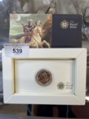 Coins/Numismatics: Royal Mint boxed 2009 sovereign B/U