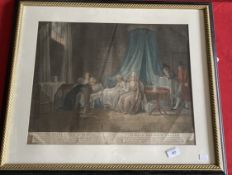 Late 18th cent. Engraving of the Royal Family of France by Mariano, Bovi engraver to His Sicilian