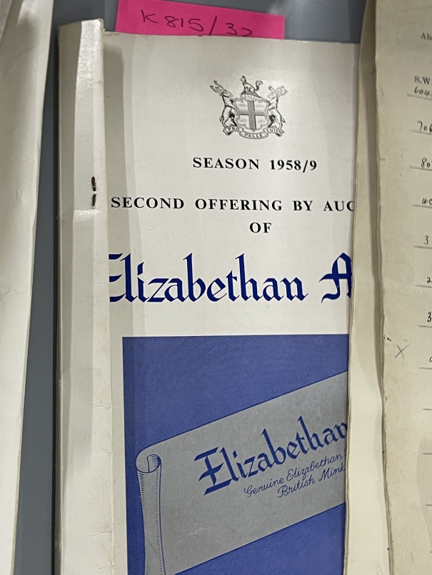 Early 20th cent. Hudson's Bay Company Auction Catalogue-Lamb, Persian 219 lots Hudson Bay - Image 12 of 13