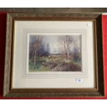 Henry Stannard R.B.A. (1854-1933): Watercolour, Pheasant Shooting, signed lower left, bears label to