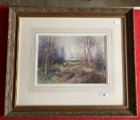 Henry Stannard R.B.A. (1854-1933): Watercolour, Pheasant Shooting, signed lower left, bears label to