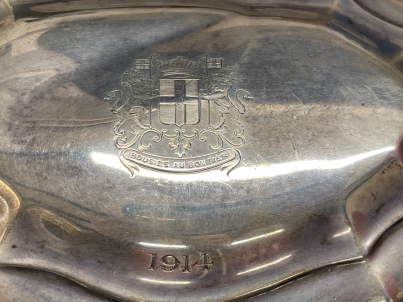 Hallmarked Silver: Caddy spoon George Unite Birmingham 1841. 0.47ozt. Plus a silver plated J.M. - Image 6 of 6