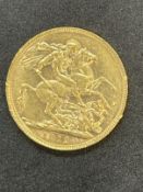 Coins/Numismatics: George V 1912 Gold Sovereign. Perth.