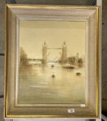 Anthony Robert Klitz British (1917-2000): Oil on canvas Tower Bridge, signed lower right. 20ins. x