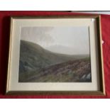 J. Whiteley watercolours a pair of landscapes, one with label to reverse Tavy Cleave Dartmoor,