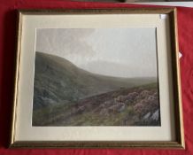 J. Whiteley watercolours a pair of landscapes, one with label to reverse Tavy Cleave Dartmoor,