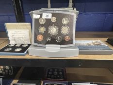 Coins/Numismatics: Silver and other to include 1994-1997 piedfort proof one pound collection boxed