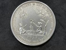 Medallions: Canada Silver Peace Medal. King George to face with a First Nation American and a