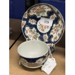 Robert David Muspratt-Knight Collection: Worcester First Period Dr. Wall cup and saucer, blue