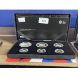 Coins/Numismatics: Britannia 2014 silver proof collection six coin set, with certificate of