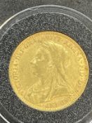 Coins/Numismatics: Victoria 1893 Gold Sovereign.