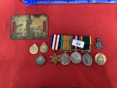 Militaria: Wiltshire Regiment WWII Territorial Long Service group of four to W.O 2. Charles