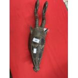 Tribal Art: Antelope mask.