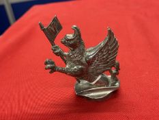 Automobilia: The Raymond Lippiatt Collection. 1930 Vauxhall 'Wyvern' car mascot, solid nickel,