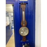 Scientific Instruments: 19th cent. Banjo barometer Gobbio, Devizes.