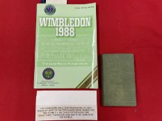 Tennis: Wimbledon 1988 June 20th first day programme Royal Box Ivan Lendl, Jimmy Connors, Stefan