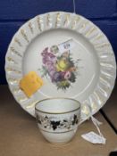 Robert David Muspratt-Knight Collection: 18th cent. Derby William Billingley plate c1775, fluted