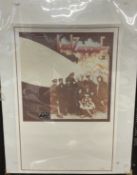 Rock Music: Led Zeppelin II album poster with embossed lower section. 24ins. x 36ins.