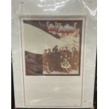 Rock Music: Led Zeppelin II album poster with embossed lower section. 24ins. x 36ins.