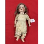 Toys: German bisque head doll No. 1362, impressed 1362 Made in Germany to back of head.
