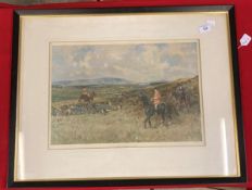 Lionel Edwards (1874-1954) Print, The Waterford Hunt, signed lower right, dated 1931, framed and