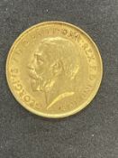 Coins/Numismatics: George V 1912 Half Sovereign.