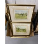 P.C. Clemmow two watercolours titled An Old Bridge, signed, framed and glazed 9¾ins. x 14ins. and