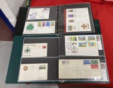Stamps: First day covers, collection of three albums containing more than three hundred first day