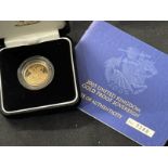 Coins/Numismatics 2005 George and the Dragon proof Gold Sovereign, boxed.