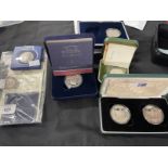 Coins/Numismatics: Collection of boxed Royal Mint proof Silver crowns to include 2002 and The