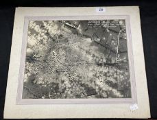 Militaria/WWII: Two photographs depicting bombing raid damage. The first annotated fourth