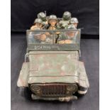 Collectables: Guillermo Forchino Military Jeep, hand crafted, hand painted & individually