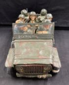 Collectables: Guillermo Forchino Military Jeep, hand crafted, hand painted & individually