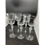 The Mavis and John Wareham Collection: 20th cent. Crystal Igor Carl Faberge wine glasses, clear bowl