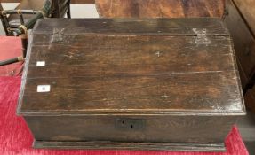 Late 18th cent. Oak bible box with moulded edge. 27¾ins. x 12½ins. x 15½ins.