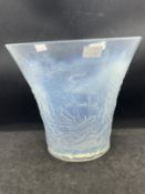 The Mavis and John Wareham Collection: Opalescent flared vase Barrolac decorated with Galleons, 'The