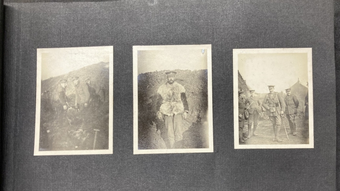 Militaria: Fascinating album of original photographs by an officer in The Coldstream Guards of l - Image 2 of 7