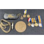 Militaria & Medals: WWI trio of 1914-15 Star, War Medal and Victory Medal to Cpl. A. Southwell,