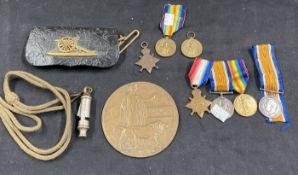 Militaria & Medals: WWI trio of 1914-15 Star, War Medal and Victory Medal to Cpl. A. Southwell,