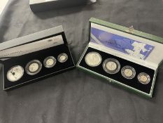 Coins/Numismatics: United Kingdom Britannia Silver Proof Collection 2012 - four encapsulated