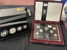 Coins/Numismatics: United Kingdom Britannia Silver Proof Collection 2008 - four encapsulated