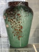 The Mavis and John Wareham Collection: Monart vase green rising to dark blue and aventurine at