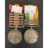 Militaria & Medals: First and Second Boer Wars , Queen's South Africa medal with five bars for