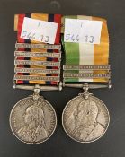 Militaria & Medals: First and Second Boer Wars , Queen's South Africa medal with five bars for