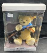 Toys: Steiff Musical Bear with guitar and music box, boxed.