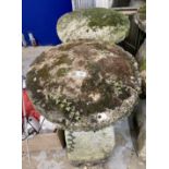 Gardenalia: Pair of staddle stones. Approx. 28ins. high.